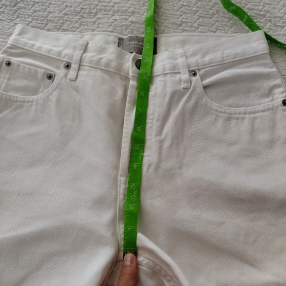 Everlane  the cheeky jeans crop white Sz 28 - Picture 10 of 11